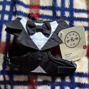 Bond & Co. Black and White Dog Tuxedo Harness